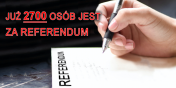 „W dwa tygodnie zebraliśmy 2700 podpisów za referendum”