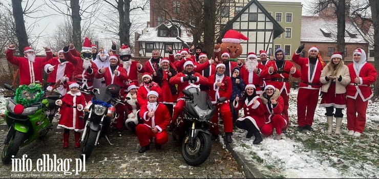 Motomikołaje w Elblągu. Zawieźli dzieciom podarunki i uśmiech (zobacz zdjęcia)