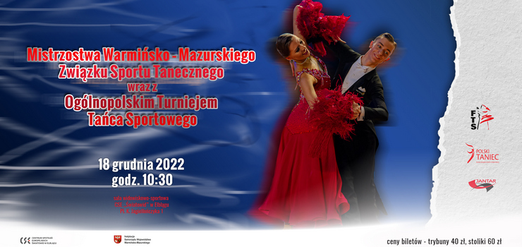 Taneczne Mistrzostwa Województwa odbędą się w Elblągu