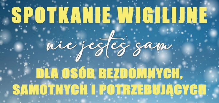 Elbląg: Spotkanie wigilijne. "Nikt tego dnia nie będzie samotny i głodny"