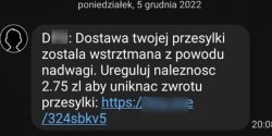 SMS o paczce z nadwag� nowym sposobem oszust�w na „wyczyszczenie” konta
