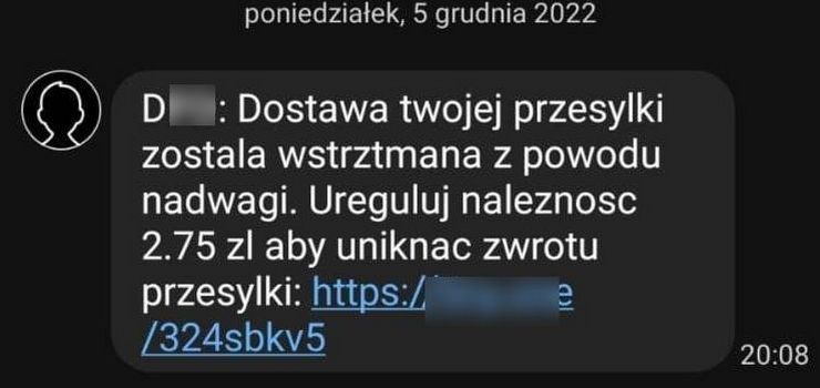 SMS o paczce z nadwagą nowym sposobem oszustów na „wyczyszczenie” konta