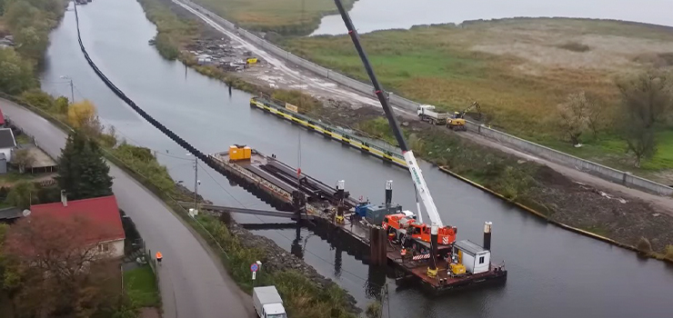 Budowa drogi wodnej łączącej Zalew Wiślany z Zatoką Gdańską. Co słychać na budowie? (film)