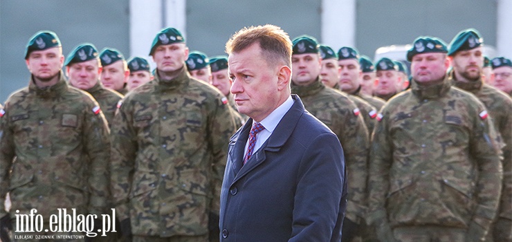 Elbląg: Minister Błaszczak spotkał się z ochotnikami. "Ważne, aby Wojsko Polskie było coraz liczniejsze"