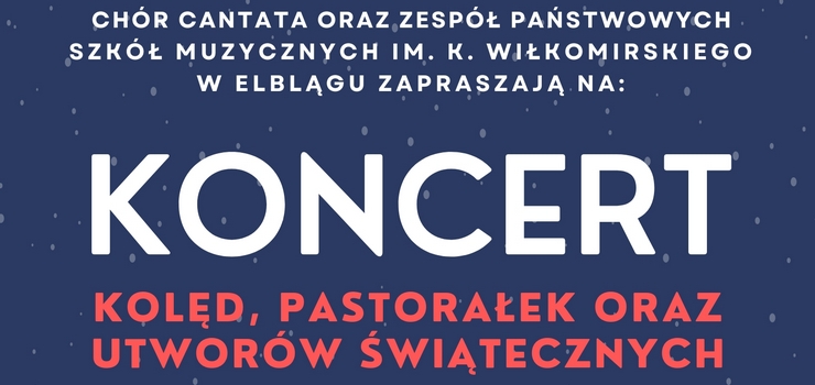 Koncert kold, pastoraek oraz utworw witecznych