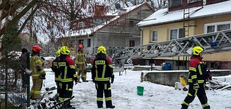 Pożar sadzy w kominie