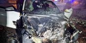 Pożar samochodu osobowego między Rychlikami a Gołutowem