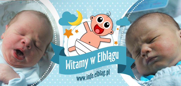 Witamy w Elblągu: Cezarego, Leona, Fabiana i małego elblążanina