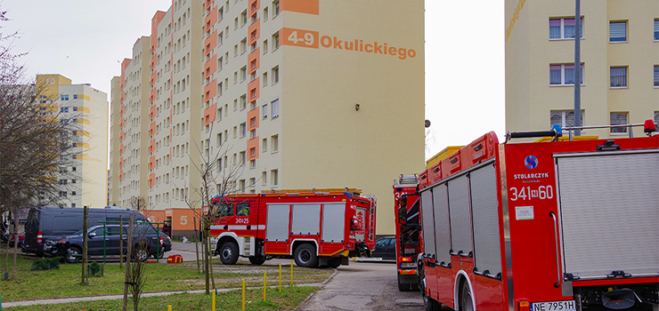 Okulickiego:W mieszkaniu znaleziono niebezpieczne substancje. Ewakuowano mieszkańców (aktualizacja:policjant poparzony?)