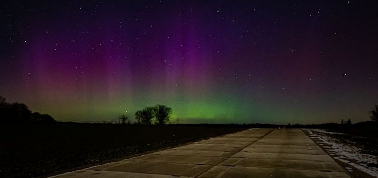 Elbląg: Zorza polarna nad Modrzewiną. Elblążanin uchwycił efektowne zjawisko