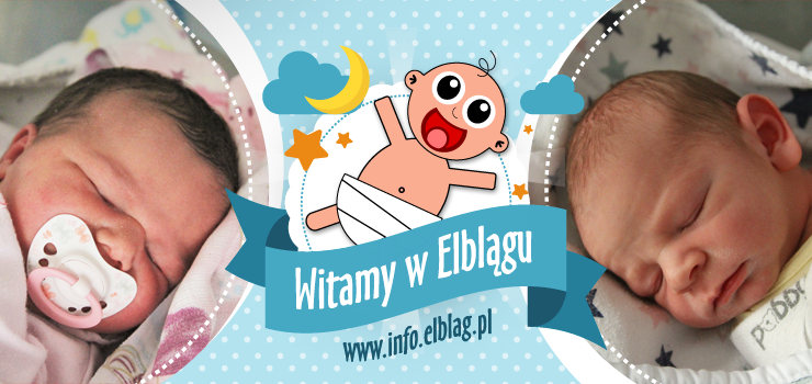 Witamy w  Elblągu:Adama,Zuzannę, Igę, Maję i Florentynkę