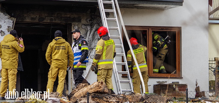 Pożar domu jednorodzinnego przy ulicy Witkiewicza