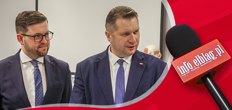 Minister Edukacji i Nauki Przemysław Czarnek w Elblągu - zobacz materiał filmowy