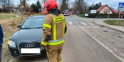 Wypadek w Gronowie Elblskim. Dwie osoby ranne