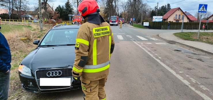 Wypadek w Gronowie Elblskim. Dwie osoby ranne