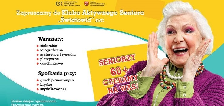 Seniorze rozwijaj swoje pasje w CSE „wiatowid” w Elblgu