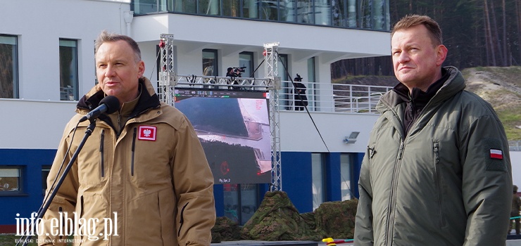 Ćwiczenia na przekopie Mierzei Wiślanej. Działania żołnierzy obserwował prezydent Andrzej Duda (zobacz zdjęcia)