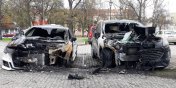 Pożar dwóch samochodów przy Rycerskiej