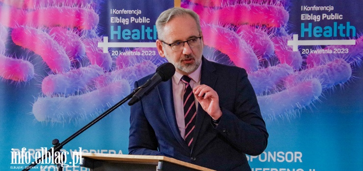 Adam Niedzielski i Przemysław Czarnek podczas Konferencji Elbląg Public Health AMiSNS