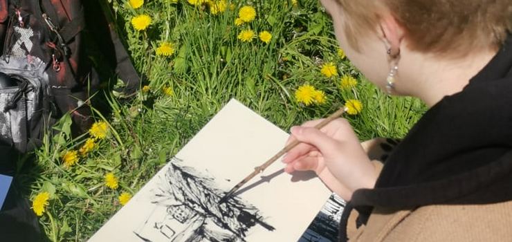 Wiosenne inspiracje, czyli plener w Liceum Sztuk Plastycznych
