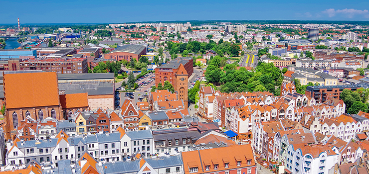 Zobacz, jak Elbląg prezentuje się z wieży Katedry św. Mikołaja!