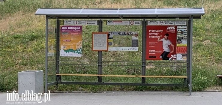 Elbląg: Zamiast zielonych przystanków betonowe śmietniki? "Problem jest wszędzie"