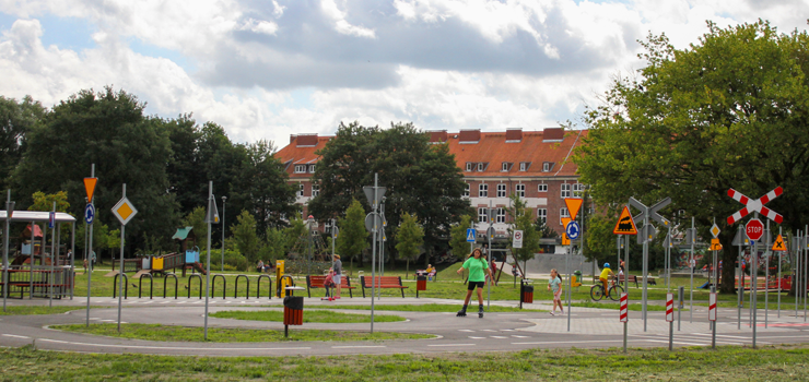 Elbląg: Miasteczko rowerowe w parku przy ul. Mickiewicza. Tak wygląda inwestycja za 1,3 mln zł (zdjęcia)