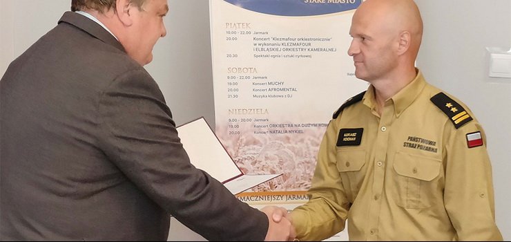 Prezydent Elblga podzikowa ukaszowi Kochanowi za sub na rzecz bezpieczestwa lokalnej spoecznoci