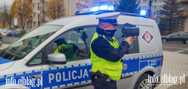 Zbyt szybko, zbyt niebezpiecznie! Tylko jednego dnia w Elblgu policjanci zatrzymali 61 kierowcw za zbyt szybk jazd