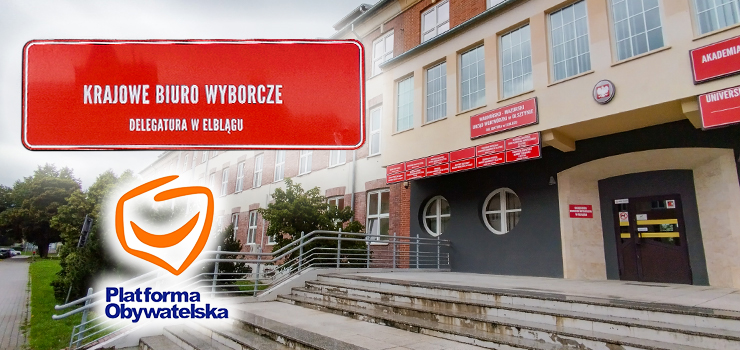 "Elblska" lista PO oficjalnie zarejestrowana w Delegaturze Krajowego Biura Wyborczego