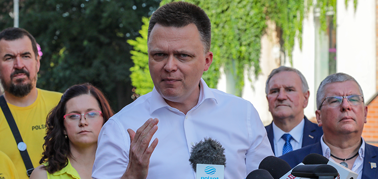 Szymon Hołownia odwiedził Elbląg. Lider Polski 2050 o zielonej energii