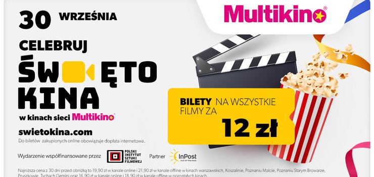 Już w sobotę Święto Kina w Multikinie - bilety na filmy za 12 zł!