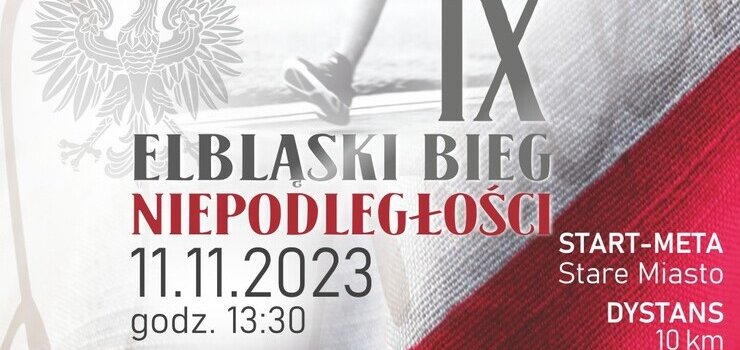 Nadchodzi 9. Elbląski Bieg Niepodległości