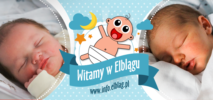 Witamy w Elblągu: Blankę, Leona, Hanię, Mikołaja, Szymona i Małego Elblążanina