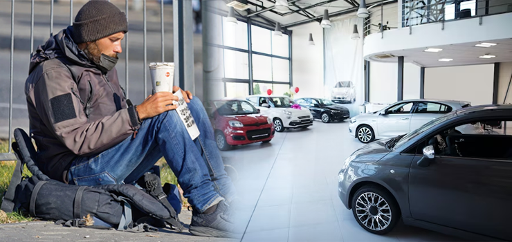 Elbląg: Bezdomni mają problem... z autami. Do nich trafiają mandaty, samochodami jeździ ktoś inny?