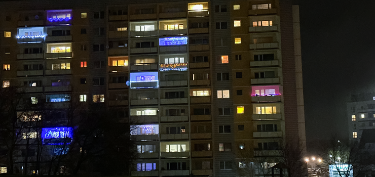 Magia świąt na balkonach