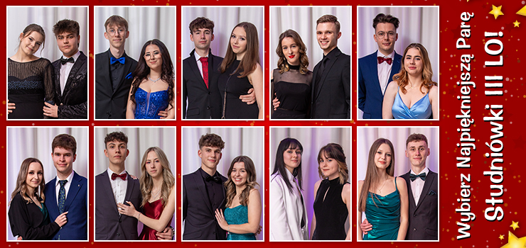 Wybierz Najpiękniejszą Parę Studniówki III LO. UWAGA! głosowanie przedłużone do godz. 13.00!