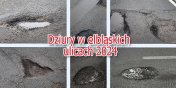 Dziury na elblskich drogach. Kierowco w tych miejscach jest niebezpiecznie