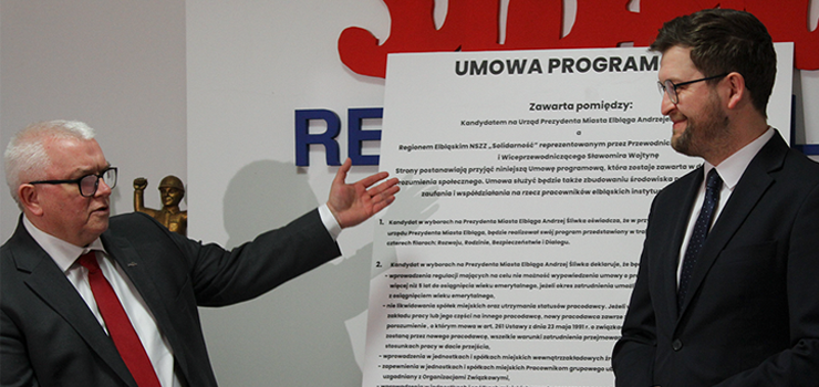 Elbląska Solidarność poparła kandydaturę Andrzeja Śliwki. "Chciałbym powrotu do normalności"
