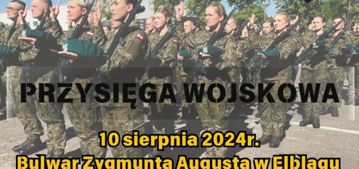 W sobot onierze zo przysig na Bulwarze Zygmunta Augusta
