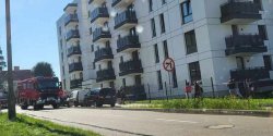 Elblg: Dym w nowym budynku ETBS przy ul. Wiejskiej. Interweniowaa stra poarna