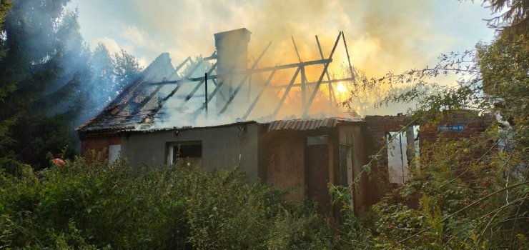 Pożar pustostanu przy Fromborskiej