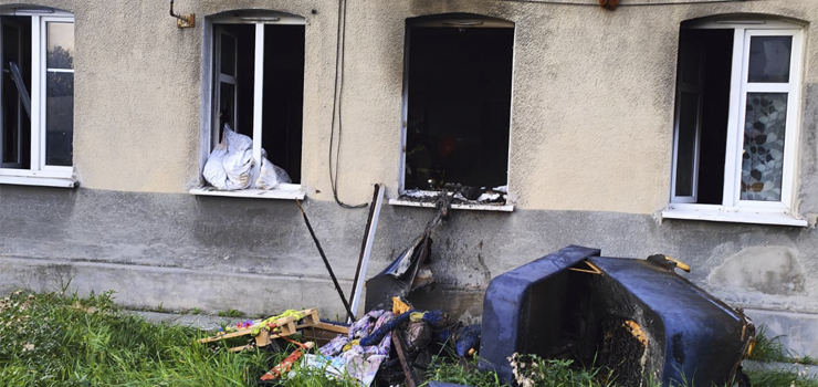 Pożar mieszkania na Panieńskiej