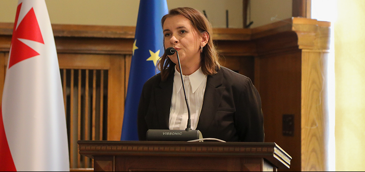 Patrycja Sulich-Stefanowicz złożyła dziś ślubowanie. W wyborach 40-latka zdobyła 169 głosów