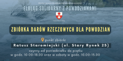Zbiórka rzeczowa dla powodzian