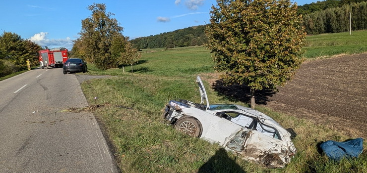 Zdarzenie przed Kamionkiem Wielkim. Sprawca zbiegł z miejsca, do szpitala trafiły dwie osoby dorosłe i dziecko