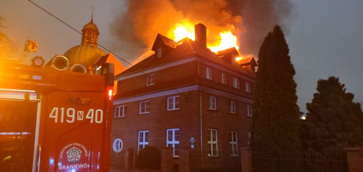 Płonął Klasztor Redemptorystów w Braniewie - zobacz zdjęcia