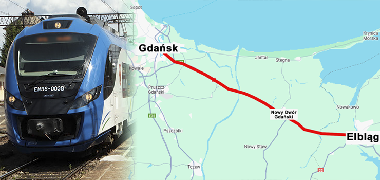 Powstanie linia kolejowa z Elbląga do Gdańska przez Nowy Dwór Gdański?