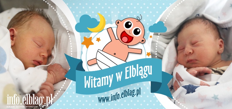 Witamy w Elblągu: Juliana, Oskara, Jakuba, Michalinę, Konrada i Światosława