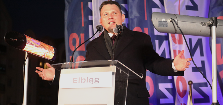 Sławomir Mentzen w Elblągu: Wszystkie złe rzeczy, które robią politycy to nie wina Polaków, tylko polityków